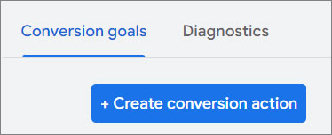 Google Ads Create conversion action