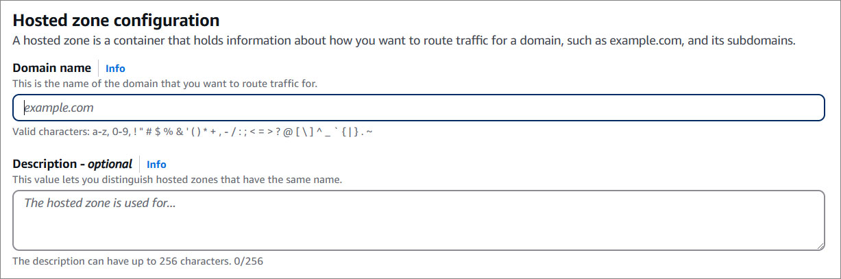 Route 53 Domain name