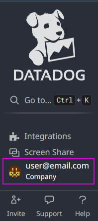 Datadog nav