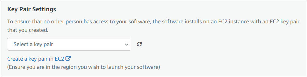 Drupal Key Pair Settings