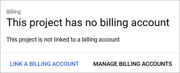 Google console billing