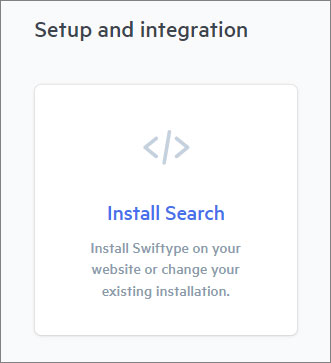 Swiftype Install Search